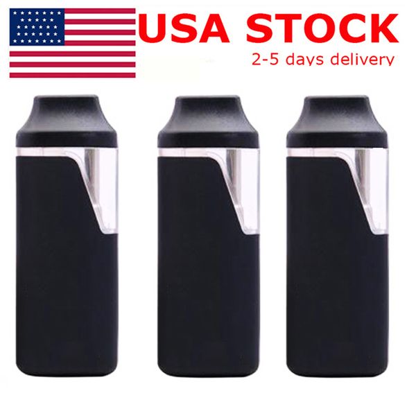 USA STOCK 1ml Vape Pen usa e getta E-sigaretta Pod Box Penne Carrelli Olio denso Vuoto Snap on Boccaglio Batteria ricaricabile 280mah Bobina di ceramica Vaporizzatore Consegna in 2 giorni