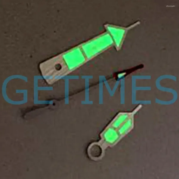 Kits de reparo de relógio conjuntos de mãos de mergulho luminosas verdes para movimento NH35A/NH36A/4R36 3