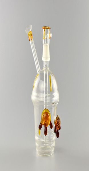 Copo Concentrado Hookah Bongs Oil Rig Tubulação de Água Bubbler Tubos de Vidro 8quot Alto 18mm Masculino Jont4095631