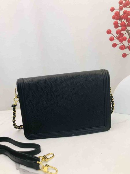 2024 Designer Neue Damen Leder Umhängetasche Schwarz Tasche Umhängetasche Handtasche Make-Up Tasche Neujahr Geschenk