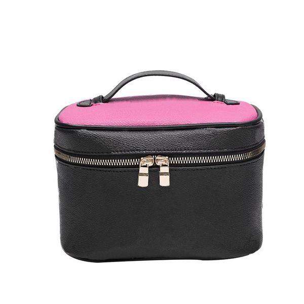 Borsa per il trucco del designer per donne borse cosmetiche con cerniera portatile Case PU Leather Beauty Case di bellezza detenuta L642236R