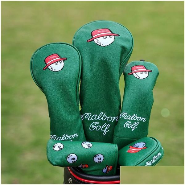 Club Heads Golf Er Malbon Coreia Original Único Pescador Chapéu De Madeira Ferro Putter Club Head Protection Drop Delivery Sports Outdoor Go Dhge5