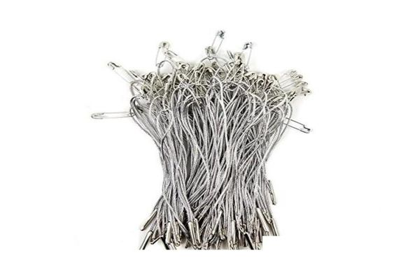 Elegante Hang -Tag -Befestigungsmittel Pack von 960quot Silber Strings Silber Safety Pin und Barb für einfache Befestigung U217T DLISX3387502