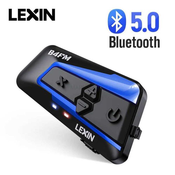 Motosiklet İnterkom Lexin B4FM-X Intersomunicadores de Casco Moto BT5.0 Motosiklet İnterkom Kask Kulaklıkları Su Geçirmez FMRADIO 850mAH Batarya 1PCL231153