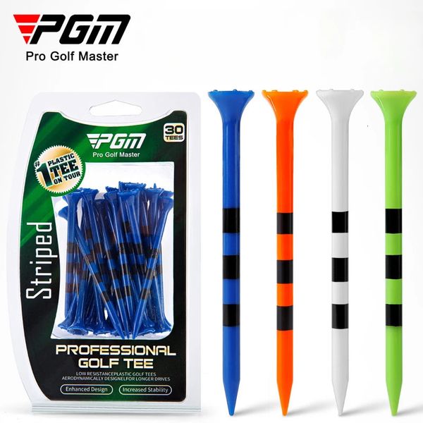 PGM Golf Tee Limit Mark 8m Servire legno lungo Accessori da golf per golfista Regalo 30 pezzi/scatola 4 colori Porta pallina da golf QT027/QT028 231213