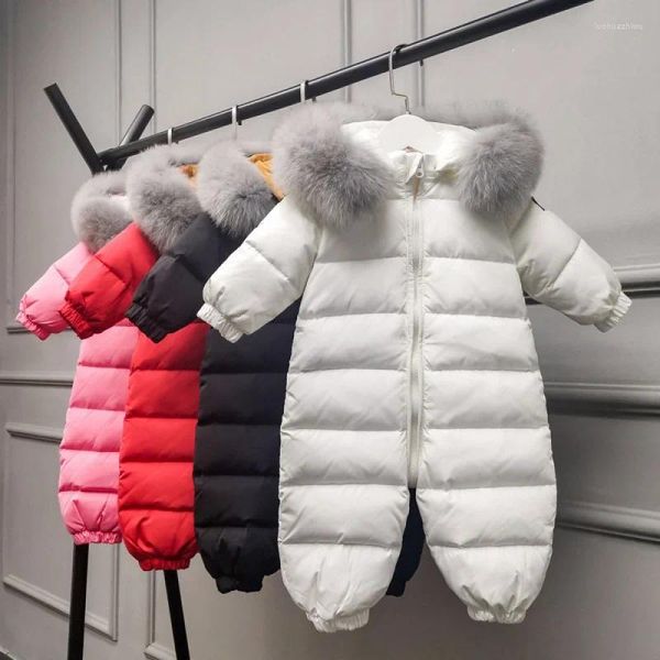 Daunenmantel 2023 Kinder-Overalljacke Herren- und Damen-Baby-Säuglings-Winteranzug Strampler-Outwear-Kleidung