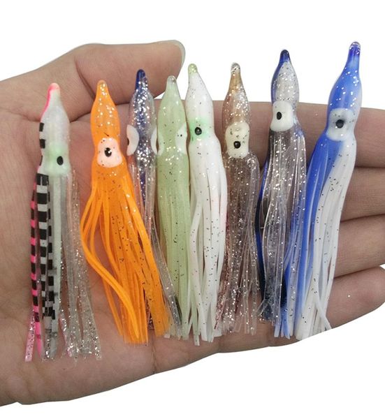 30 pz 75 cm Plastica Morbida Polpo Esche Da Pesca Per Maschere Colore Misto Silicone Polpo Gonne Artificiale Jigging Bait9342925