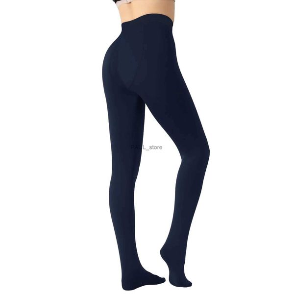 Leggings femininas leggings forradas de lã mulheres inverno quente calças grossas calças de veludo térmico cintura alta macia elástica fina quente feminina leggingsl231122