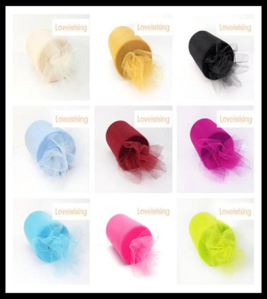 18 Farben, die Sie auswählen, 6quotx100yd Spool Tulle Rolls Tutu Diy Craft Hochzeit Bankett Home Stoff Dekorationen Hochzeitsfeier Vorräte 52681803017