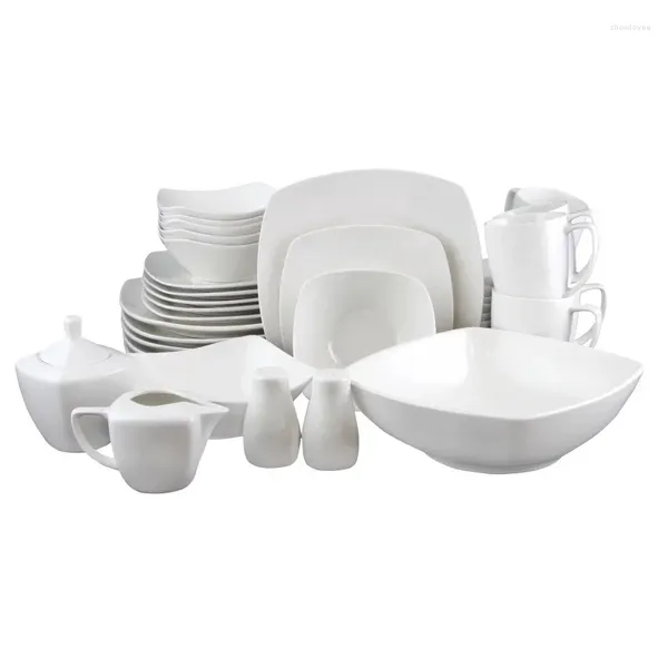 Teller Gibson Zen Buffet Ware 39-teiliges Geschirrset Geschirr und Sets Abendessen