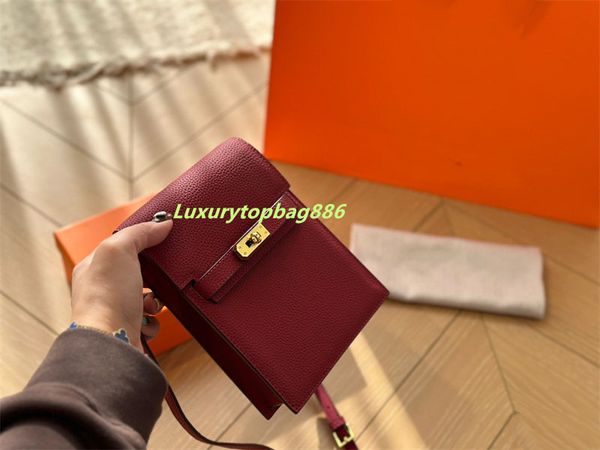 Borse firmate fucsia Borse a tracolla di lusso Designer di lusso Borsa a tracolla da donna Mini borse di alta qualità Portamonete nuova signora Portafoglio portatile in pelle 7 colori