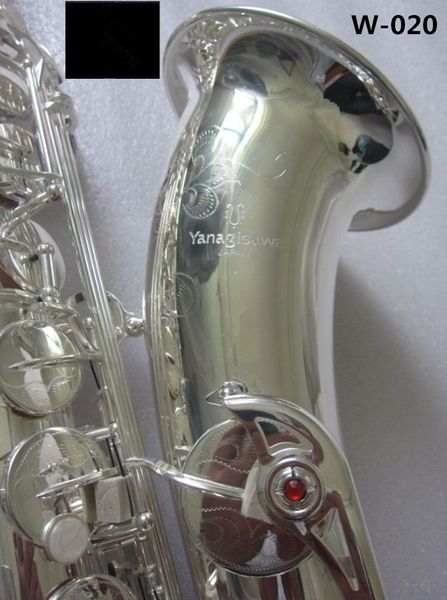 Alta qualità Nuovo marchio giapponese Yanagisa T-W020 Argento Sassofono tenore Strumenti musicali professionali Bb Sax piatto Bocchino per musica a fiato Gratis