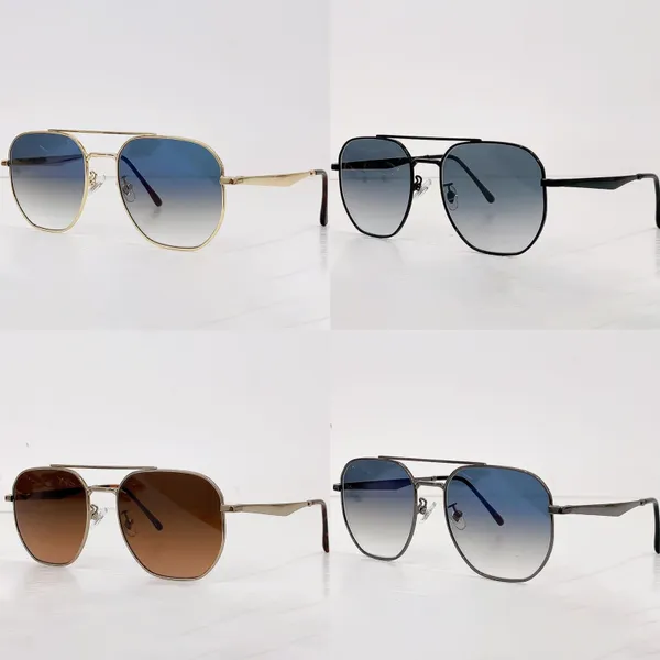 Óculos de sol luxo mulheres homem designer pliot lentes titânio metal condução ao ar livre 3724 tendências de moda vintage ray