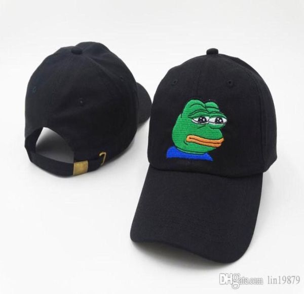 Marke Hip Hop Sad Meme Frog Strapback Baseball Caps Bone Snapback Hüte für Männer Frauen Bone 6 Panel Cap Casquette8401940