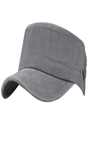 Herren Männer039s Sommer 100 Baumwoll Outdoor Sports Running Cadet Flat Top Twill Corps erreicht die Militärarmee -Reise Baseball Cap Hat252S6905350