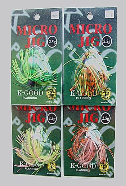 3g Jigs Gonna in silicone Esca Esche da pesca Attrezzatura da pesca Gancio per testa di piombo Colori multipli3539093