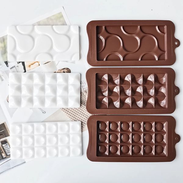 Backformen 3 Stile Silikon Schokoladenform Werkzeuge Antihaft-Kuchenform Gelee Süßigkeiten 3D DIY Formen Küchenzubehör 231213