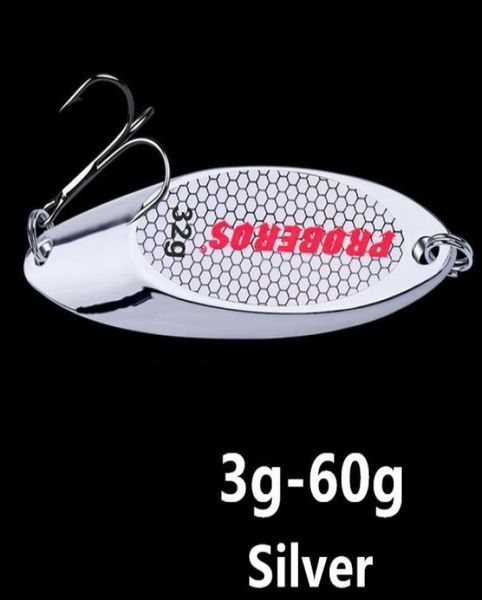 3g60g colheres gancho iscas de metal iscas 108642 ganchos agudos anzóis prata engrenagem de pesca w275933498