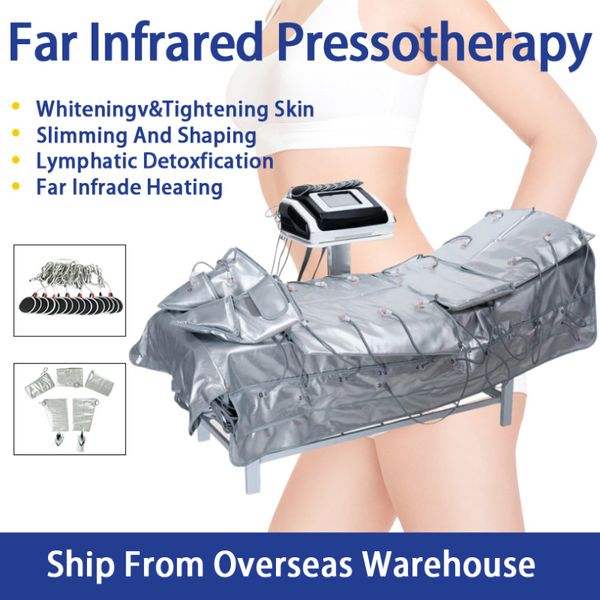 Schlankheitsmaschine 3 in 1 Ferninfrarot-Luftkompressionsstiefel Detox Slim Air Massage Pressotherapie-Ausrüstung