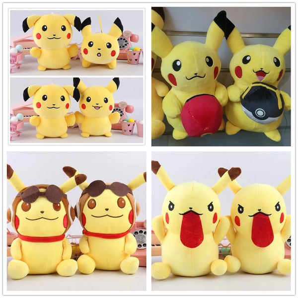 Commercio all'ingrosso 20 cm software gratuito carino pika peluche ragazze che dormono cuscino bambola regalo di compleanno