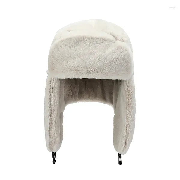Береты, русская зимняя шапка из натурального меха, женская уличная ветрозащитная супер теплая искусственная шапка-бомбер, натуральные мягкие шапки для защиты ушей