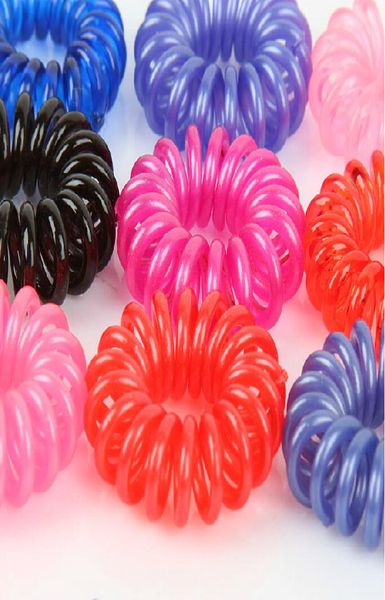 Elastik Renkli Nano Saç Yüzük Bileklik Ponytail Başlıkları Saç Bandı Şeker Renkleri Moda Aksesuarları Epoksi Genişletilmiş Halat HQSY27431969