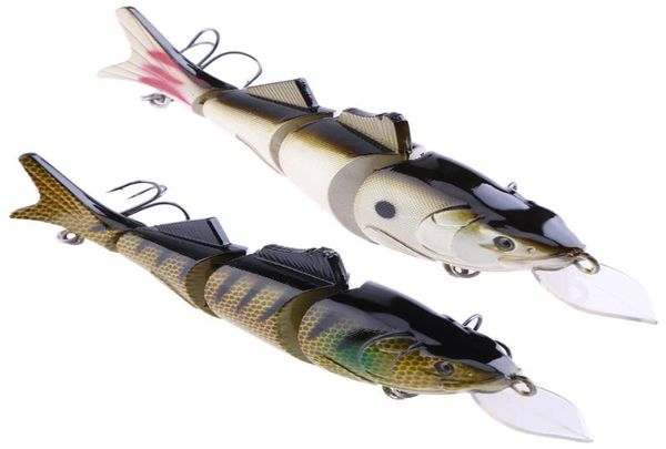 1 pz 39g 17 cm Pesce Pesca Minnow 4 Segmenti Grandi Esche Finte Crankbait 3D Occhio Artificiale Esche Da Pesca Lure Affrontare Pesca7331812