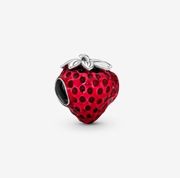 100 925 Incansi di frutta di fragole in argento in argento sterling si adattano al braccialetto europeo Bracciale europeo Fashion Wedding Engagement Wedding Jewe4687967