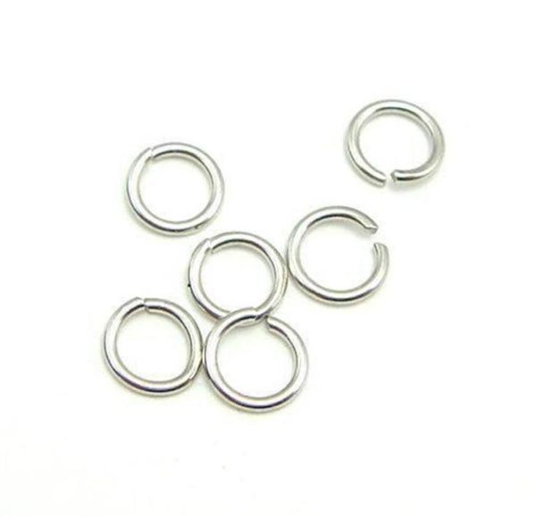 100 pz / lotto 925 Sterling Silver Open Jump Ring Split Rings Accessorio per gioielli artigianali fai da te W5008312s6814809