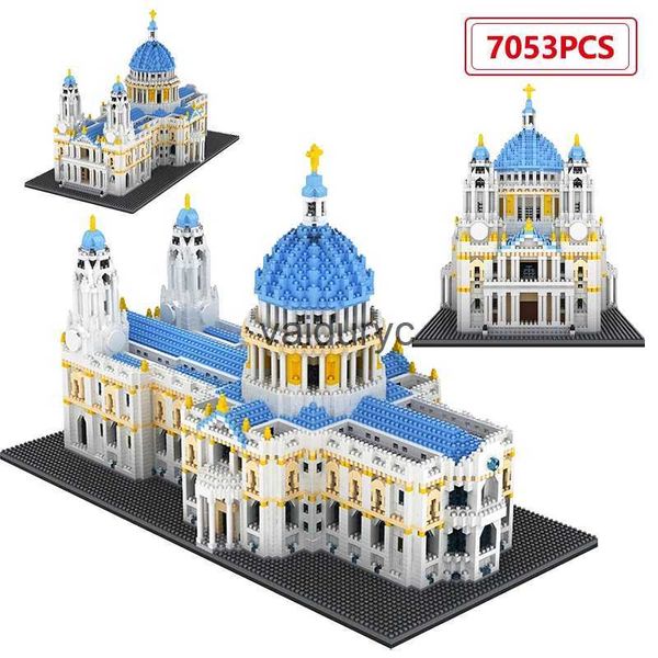 Blöcke 7053 Stücke Stadt Mini St Paul Kathedrale Artecture Bausteine Berühmte Burg Pädagogische Geschenke Spielzeug Für ldrenvaiduryc