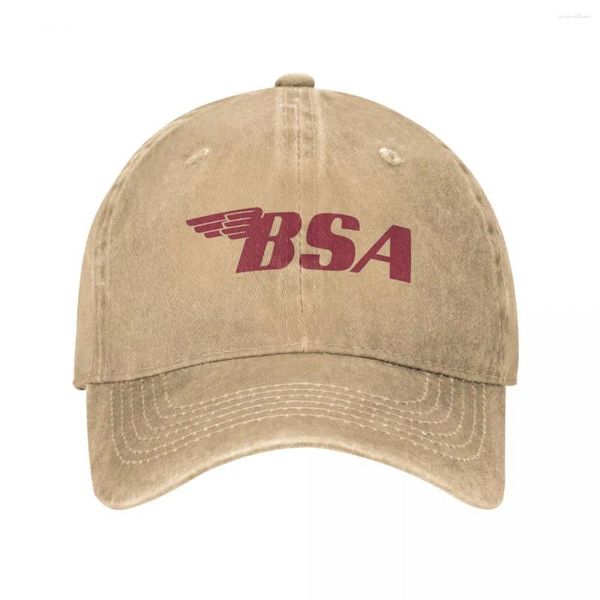 Ball Caps Vintage Rot BSA Unisex Stil Baseball Motorräder Distressed Denim Hüte Kappe Outdoor Sommer Snapback