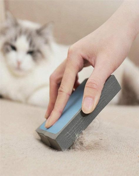 Cão gato removedor de pêlos reutilizável espuma esponja fiapos escova acessórios para animais de estimação para móveis tapetes assentos de carro roupas jk2012xb7545576