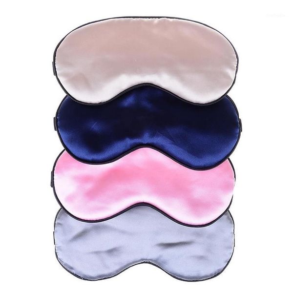 Benda per gli occhi Maschera per dormire di notte 1pc Maschera per dormire in seta da viaggio Elastica Ombra per gli occhi Benda per gli occhi portatile Traspirante Rest1299S