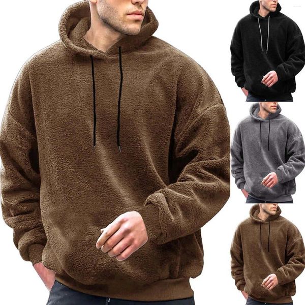 Hoodies masculinos outono inverno h manga longa com capuz pequeno moda masculina moletom leve zip