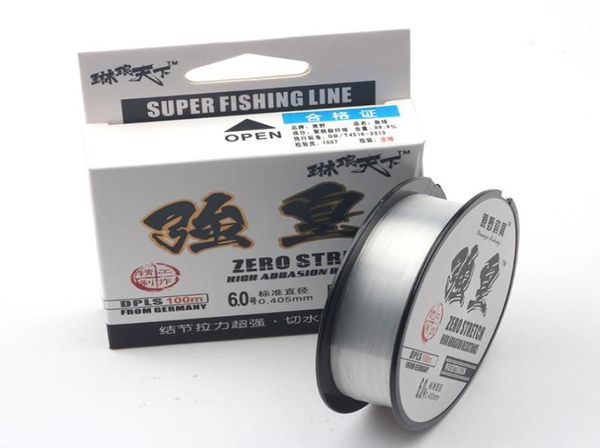 Nova linha de pesca de nylon de 100m de alta qualidade Brand Super Fluorocarbon Boat Ocean Boat Rock Carp Fishing3215958