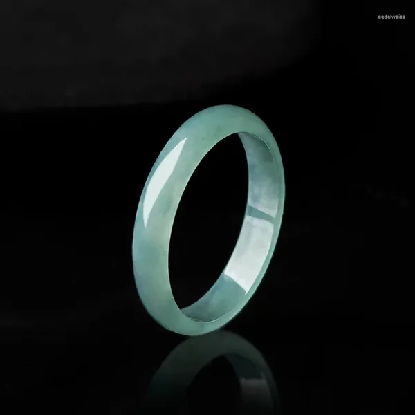 Cluster-Ringe Innendurchmesser 15 mm-20 mm Natürlicher Burma-Jade-Ring Damen- und Herren-Jadeit-Geschenke Feiner Edelstein-Schmucktropfen