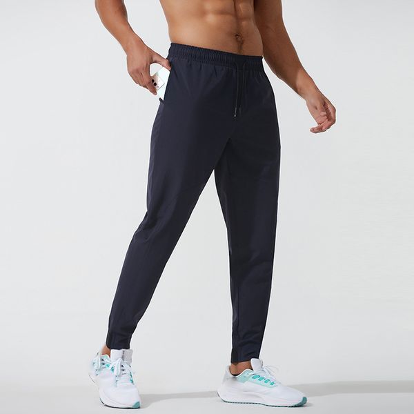 Herrenhosen Yoga -Outfit Sport schnell trockene Drawess -Fitness -Taschen Jogginghosen Hosen Herren Komfort Casual Elastic Taille Taille