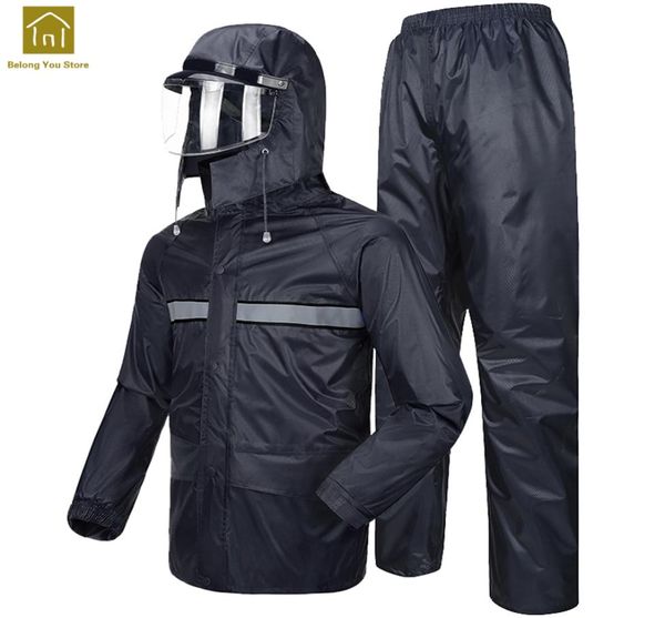 Terno de chuva para motocicleta, capa de chuva feminina para pesca e bicicleta, jaqueta masculina e externa para caminhadas ao ar livre, casaco de chuva à prova d'água wkr1147737893