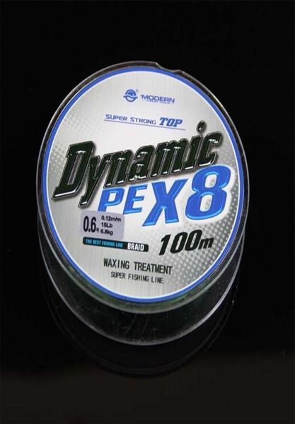 Alta qualidade linha de pesca trançada de 8 fios 100m 0 410 linha de pesca trançada 15Lb 30LB PE linha trançada pesca de carpa 245s7345506