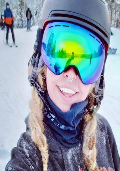 Nuovi occhiali da sci a specchio invernali Doppio strato Sport Snowboard all'aperto Adulto Antifog Sferica Motoslitta4002806