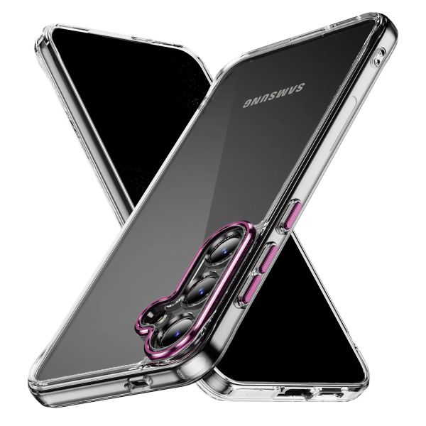 Новый дизайн, кристально чистый защитный чехол для телефона для Samsung S24 23 Plus Ultra S23 FE A15 Google Pixel 8 Pro Military 2,0 мм, чехол для подушки безопасности ПК TUP, противоударная задняя крышка