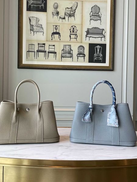 Оптовая топ -топ оригинал Hremmss Party Tote Tote Bags Online Shop New Leather Garden Bag Fashion Womens Bag Универсальная сумка с большой способностью иметь настоящий логотип