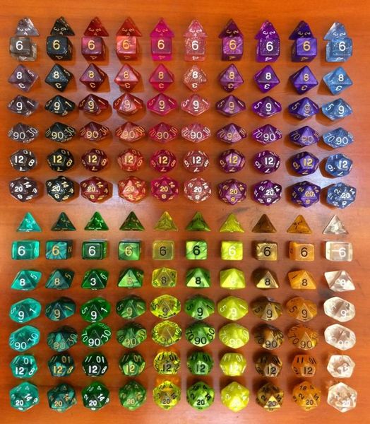 7 шт., набор многогранных многогранных кубиков, ролевая игра, 1 шт. D4 D6 D8 D12 D20 D1009 0090, кубики Dungeons Dragons, высокое качество D179885887