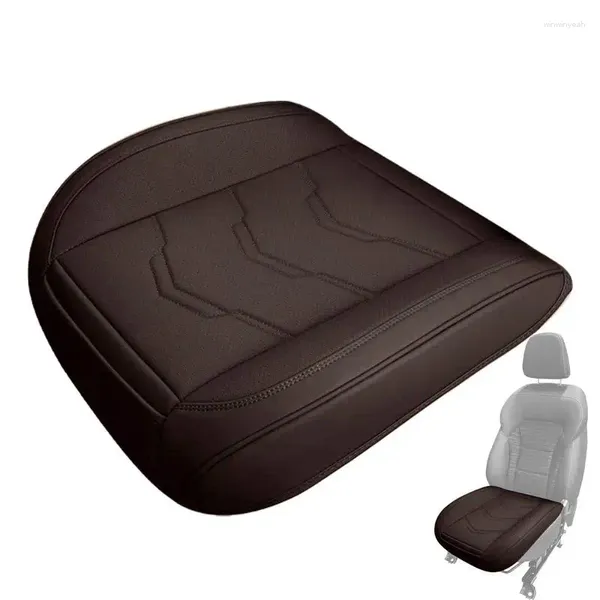 Assento de carro cobre capa de couro para acessórios dianteiros antiderrapantes inferiores minivan carros de corrida