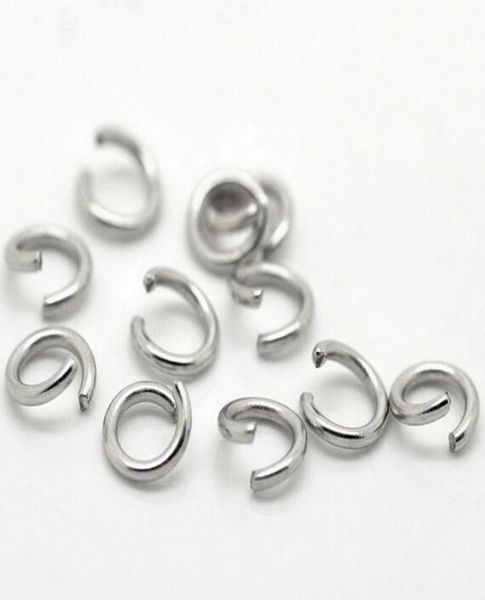 1000PCSbags interi sottili 035mm dimensioni anello di salto in acciaio inossidabile anelli divisi risultati gioielli fai da te6378052