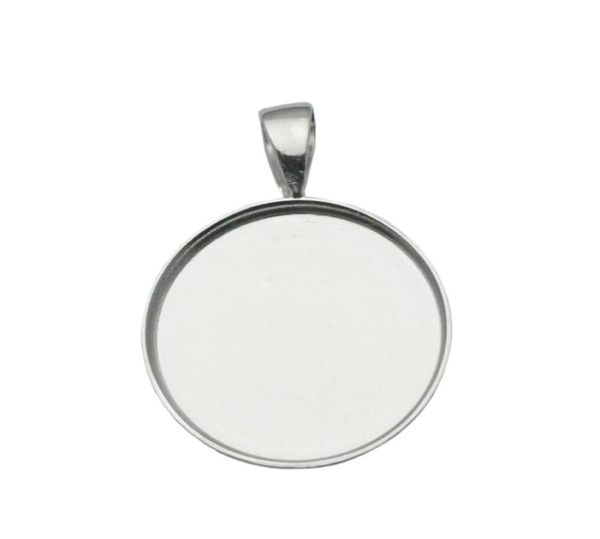 Beadsnice 19mm Bandeja pendente redonda 925 STERLING SILVE CIRCELHE CIMELAÇÃO PARA OUTRAS PARA COINA JOENS ID 338274003203