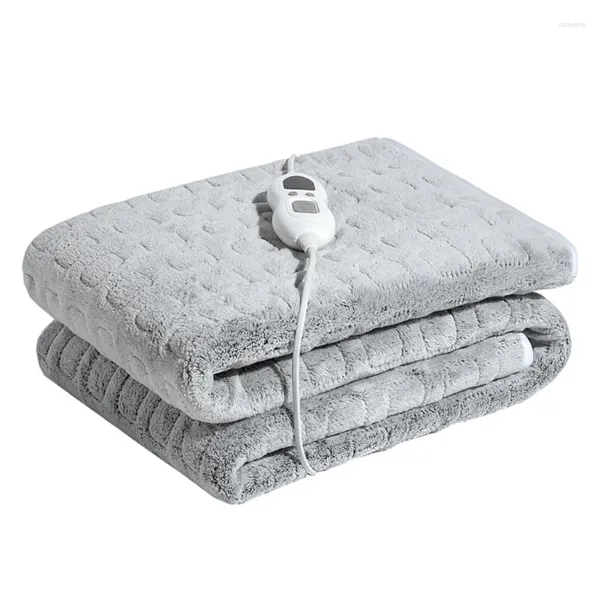 Одеяла 60x50 дюймов фланелевое электрическое одеяло с 6 уровнями нагрева, быстрая защита от перегрева, машина, Прямая поставка