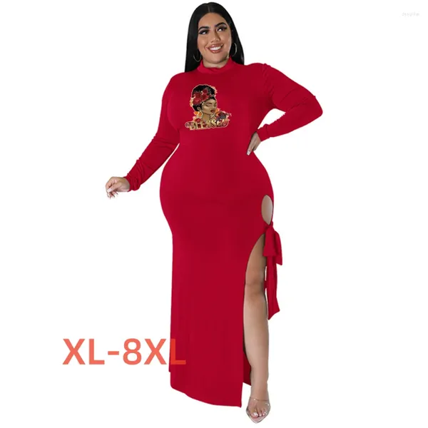 Vestidos plus size 4xl 5xl 6xl 7xl 8xl formal para mulheres aniversário menina impressão maxi vestidos para mujer retro boêmio noite