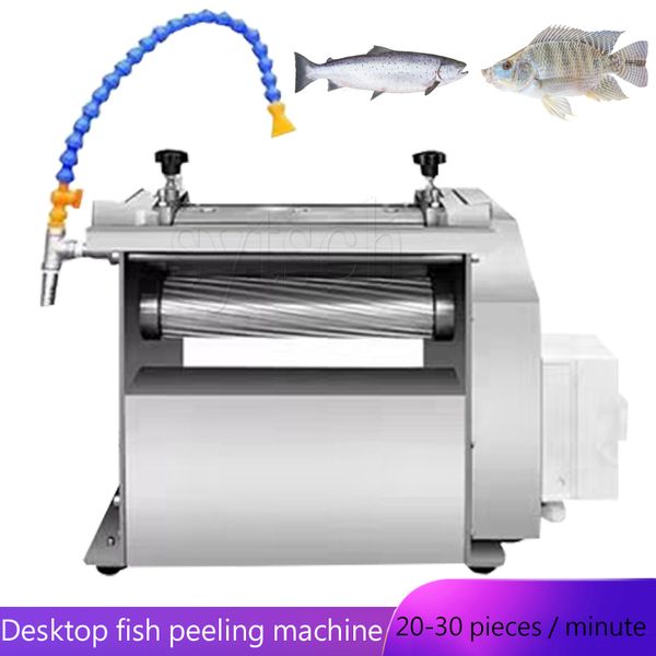 Paslanmaz Çelik Elektrik Somon Balık Cilt Peeling Skinner Makinesi Küçük Balık Tilapia Catfish Cilt Çıkarma Makinesi