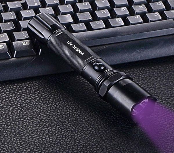 Taschenlampen Taschenlampen TMWT Hochqualität 2 Pack 365nm UV wiederaufladbare ultraviolette Laterne 395nm Schwarzlicht Taschenlampe für Jade Amber DETC9276531